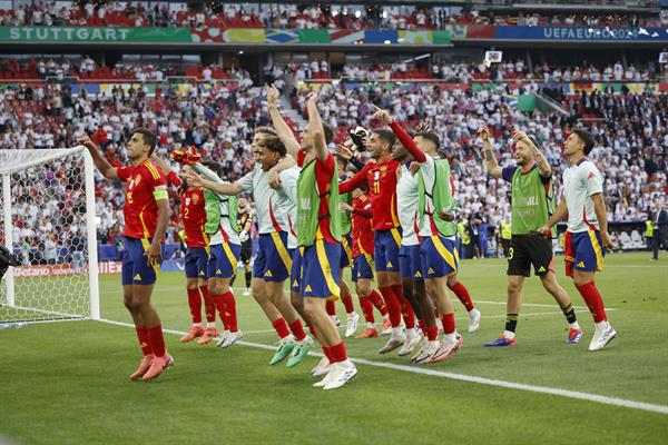 Jugadores del equipo de España. Foto: EFE