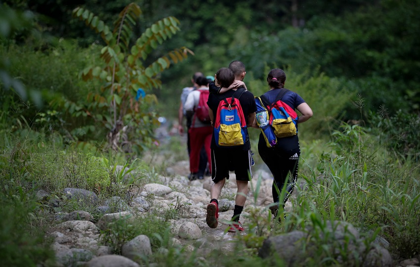 La migración por la selva del Darién no se detiene, pese a las medidas tomadas. Foto: EFE