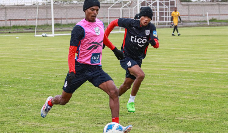 Panamá durante  los entrenamientos  en Pachuca, México. Foto: Fepafut