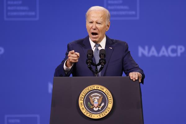 Actual presidente de EE.UU. y candidato presidencial, Joe Biden.