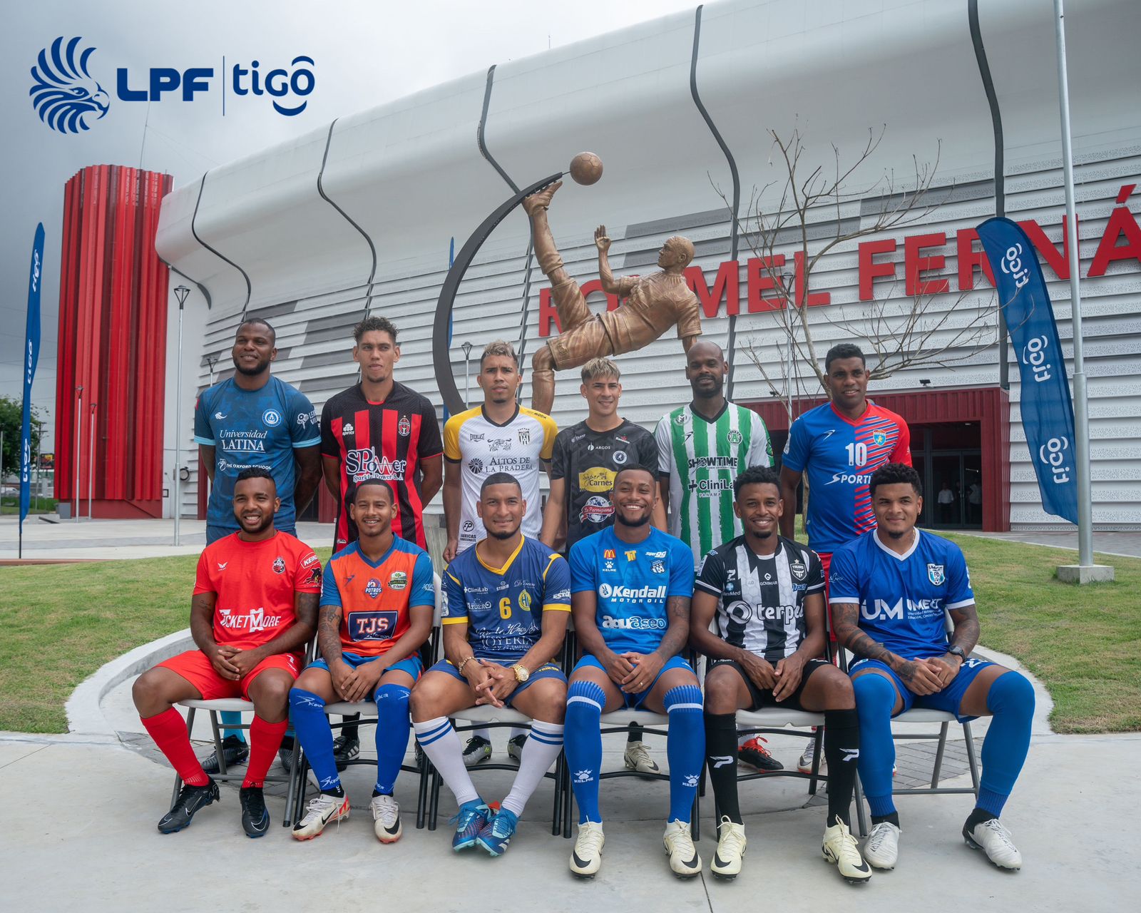 Jugadores de los equipos de la LPF, listos para el Clausura 2024. Foto: LPF