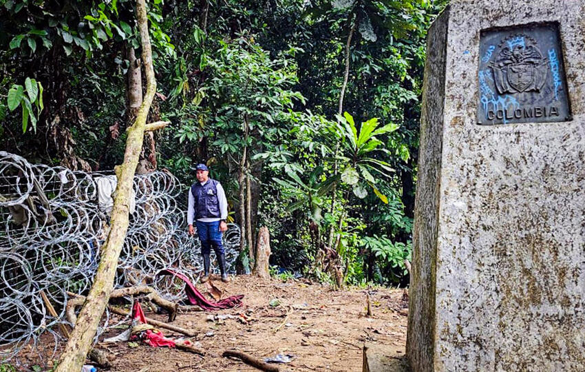 La frontera con Colombia en el Darién tiene 266 kilómetros de longitud. Foto: EFE