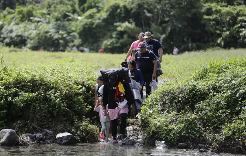 La migración por Darién ha disminuido en los últimos días. Foto: EFE