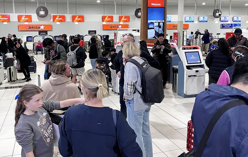 Los aeropuertos fueron los más afectados por la falla. Foto: EFE