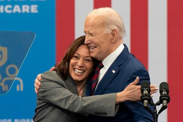 Kamala Harris y Joe Biden. Foto: EFE