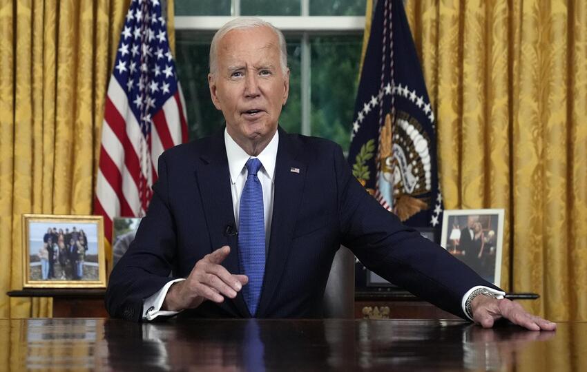 Biden solo ha dado cuatro discursos a la nación, entre ellos el del miércoles. Foto: EFE