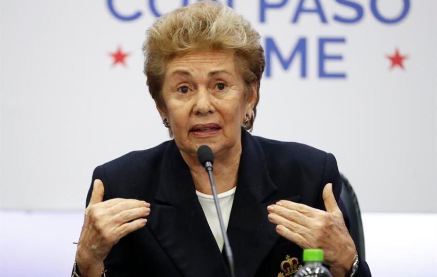 La expresidenta panameña Mireya Moscoso. Foto: EFE