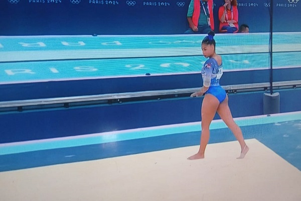 Hillary Heron, durante su participación en los Juegos Olímpicos de París. 