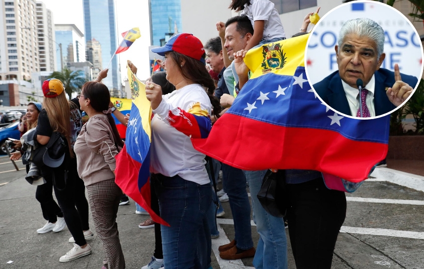 Cientos de venezolanos residentes en Panamá votaron este domingo en las elecciones presidenciales. Foto: EFE 