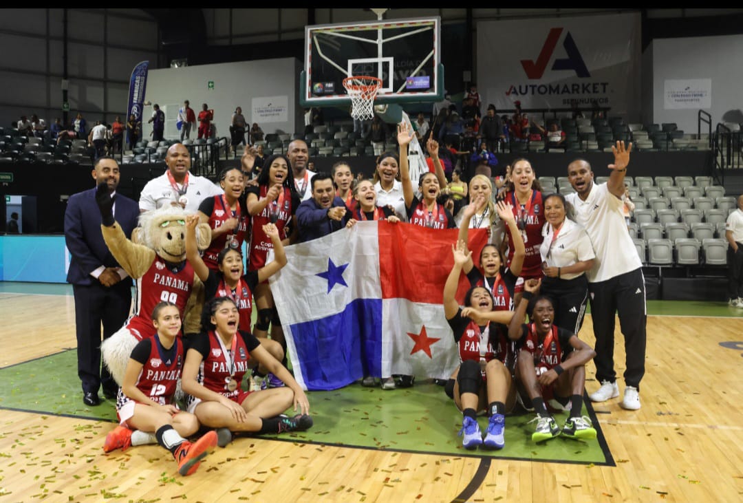 Panamá quedó en el segundo lugar del Centrobasket Femenino U15. Foto: Fepaba