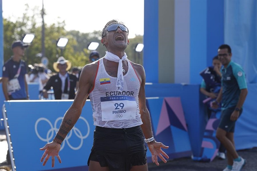 El atleta ecuatoriano Brian Daniel Pintado. Foto: EFE