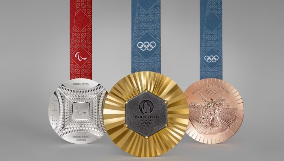 Diseño de las medallas. Foto: https://olympics.co