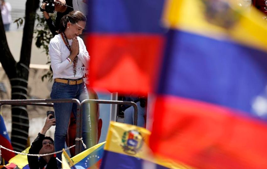 La líder opositora María Corina Machado. Foto: EFE