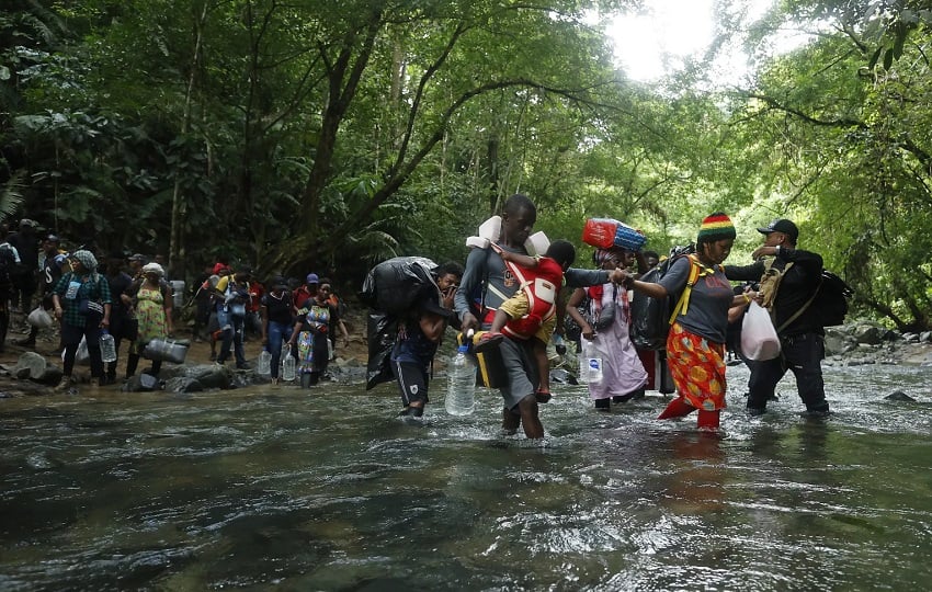 El flujo de migrantes por Darién se ha reducido en el último mes. Foto: EFE