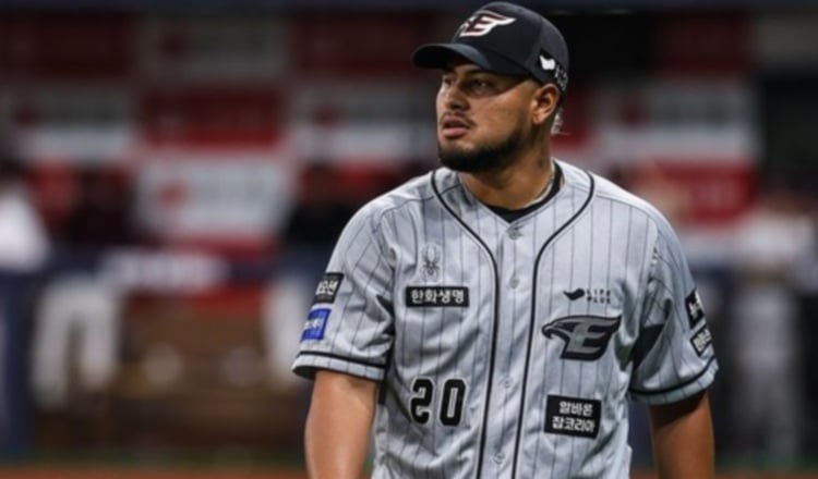 Jaime Barría, lanzador panameño que milita en el Hanwha Eagles, Foto: Instagram