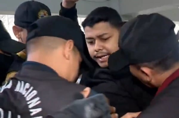 Abraham "Rico" Pineda al momento de su captura