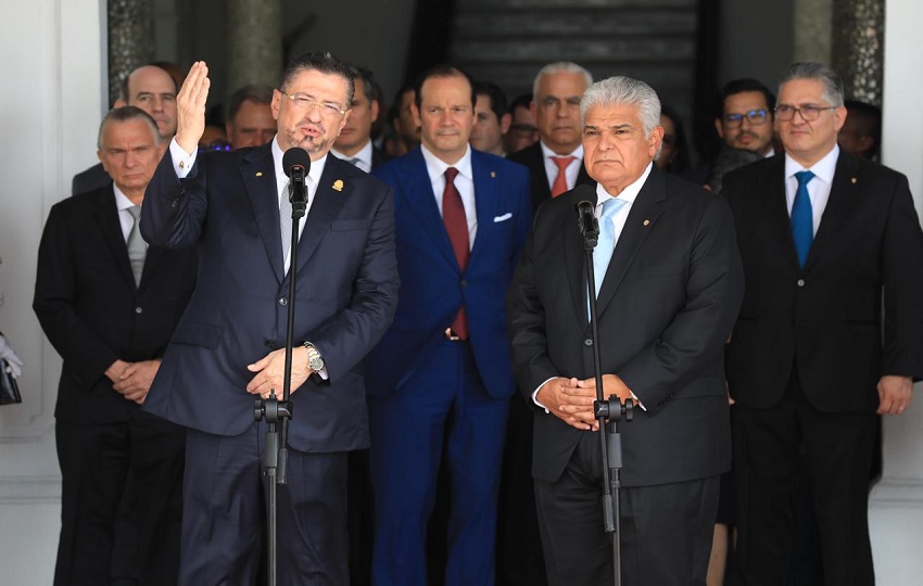   Los presidentes José Raúl Mulino y Rodrigo Chaves