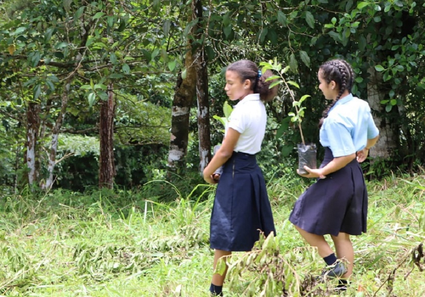 Voluntarios ambientales y estudiantes, unieron esfuerzos por preservar los recursos naturales. Foto: Thays Domínguez 