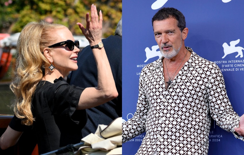 Nicole Kidman y Antonio Banderas. Foto: EFE / EPA / Ettore Ferrari / Fabio Frustac