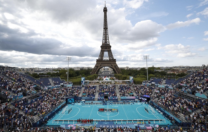 Un encuentro de los Juegos Paralímpicos París 2024, este domingo en la capital francesa. EFE