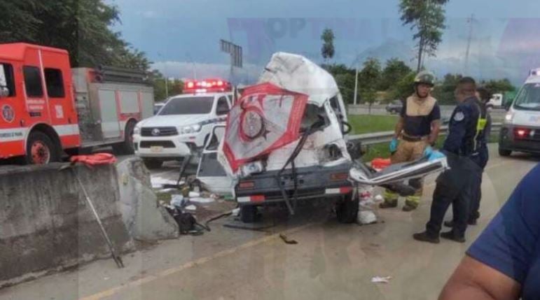 Escena del fatal accidente de tránsito. Foto: Cortesía