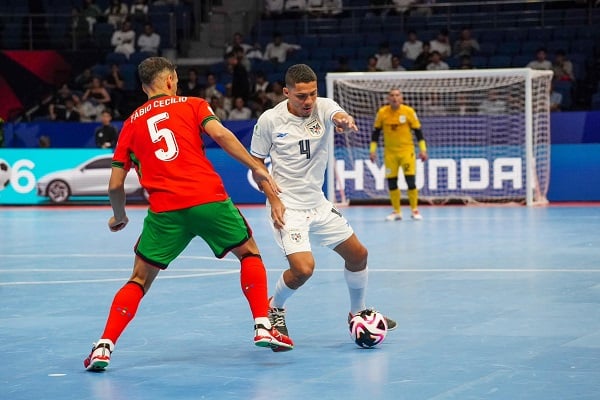 Panamá perdió ante Portugal en su debut del Mundial de Futsal de Uzbekistán. Foto: Fepafut