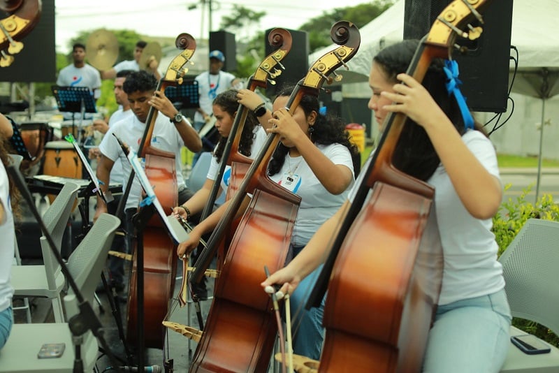 Más de 220 jóvenes talentos, brindaron una inolvidable tarde de música. Foto: Cortesía/MiCultura  