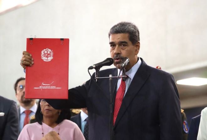 Nicolás Maduro fue proclamado ganador de los comicios electorales del pasado mes de julio. Foto: EFE