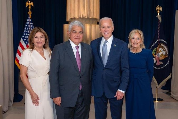 Encuentro entre los mandatarios de Panamá y Estados Unidos. Foto: @JoseRaulMulino / X 