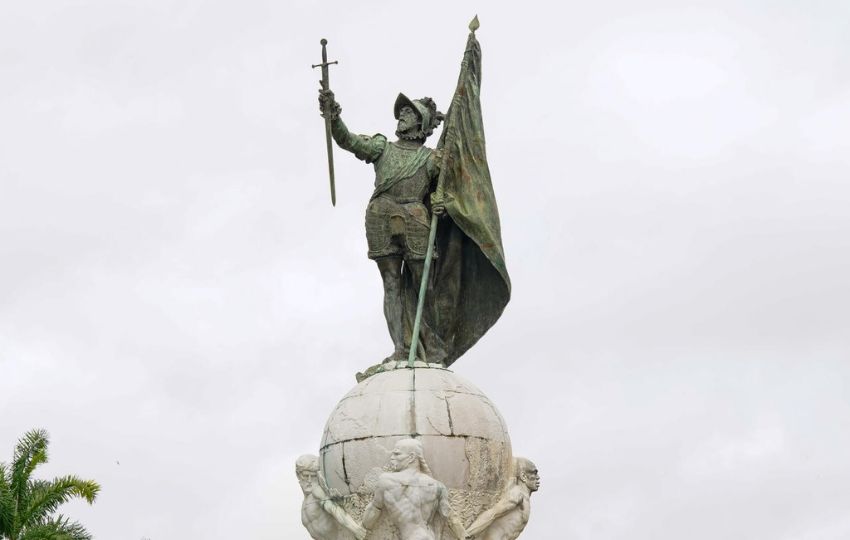 Monumento de Vasco Núñez de Balboa en la Cinta Costera de la Ave. Balboa. Foto: EFE