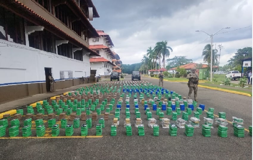 Esta incautación representa en el mercado internacional $179,560,000 millones de dólares afectando las finanzas del Crimen Organizado. Foto. PGN