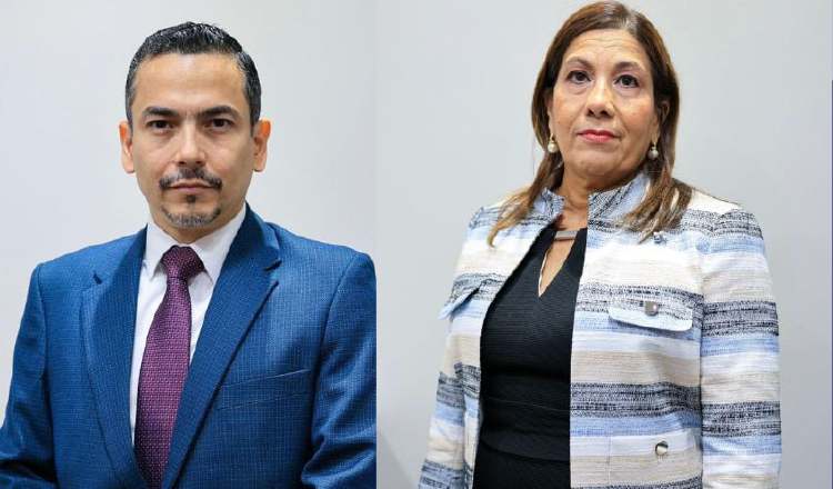 Procuradores designados, Luis Carlos Manuel Gómez Rudy, y Grettel Villalaz de Allen.  Archivo