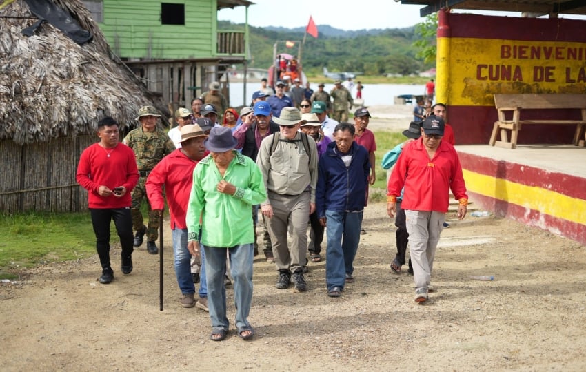 MiAmbiente realiza gira de trabajo por Guna Yala