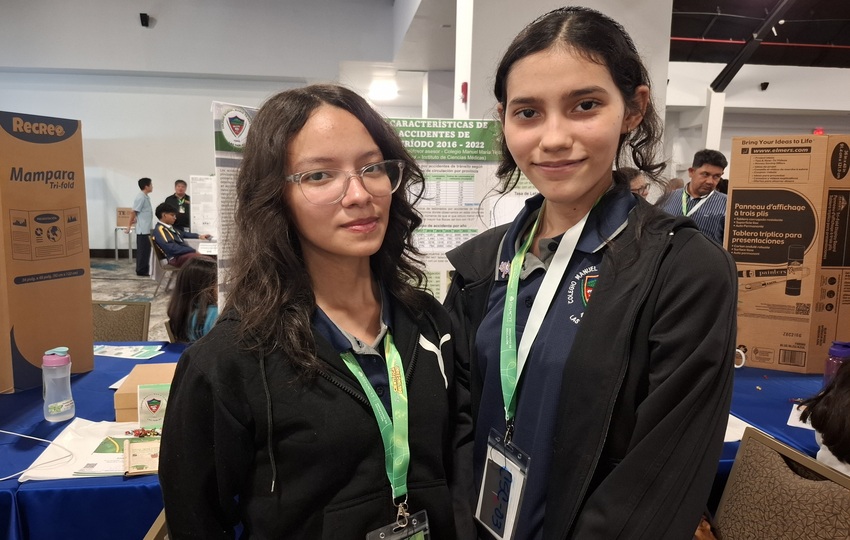 Las estudiantes Anier Ríos y Daniela Nieto lideraron la investigación. Foto: Cortesía