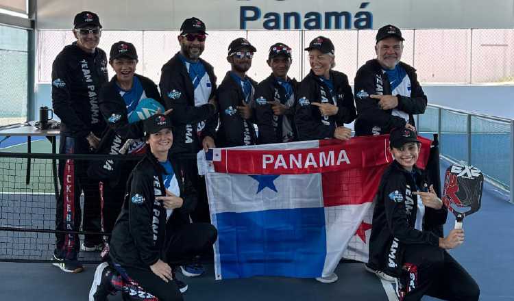 Integrantes del equipo de Panamá en el Mundial de Pickleball 2024. Foto: Cortesía