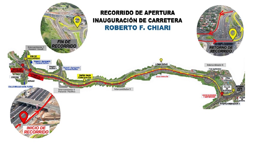 La ampliación de la carretera Panamericana lleva el nombre del presidente Roberto F. Chiari, tras la aprobación con votación unánime del proyecto 799, en 2023.