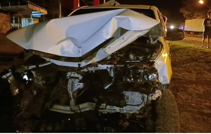 Varios autos fueron pérdida total en en esta colisió. Foto. Melquíades Vásquez