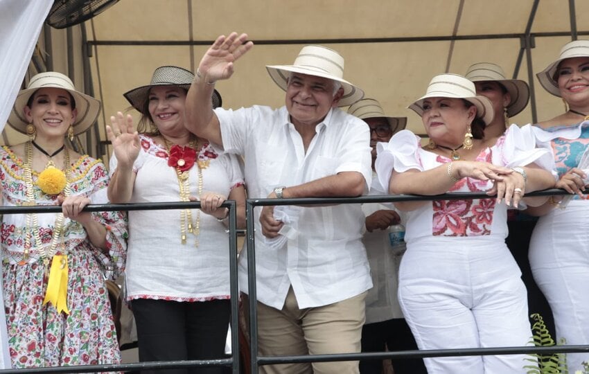 El presidente José Raúl Mulino lideró las actividades de este domingo. Foto: Cortesía