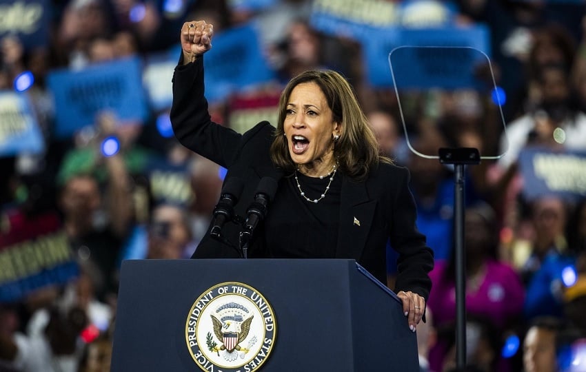 Fotografía de la vicepresidenta de Estados Unidos, Kamala Harris. Foto: EFE