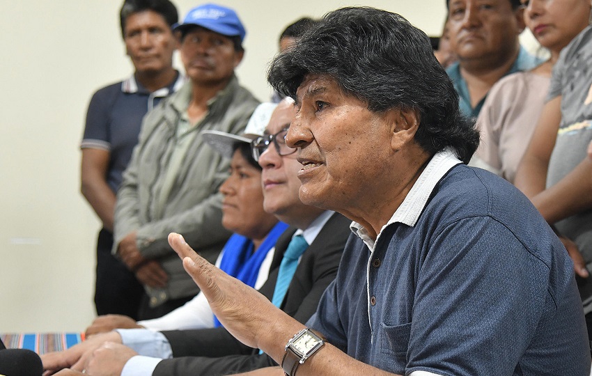 Evo Morales, expresidente de Bolivia. Foto: EFE