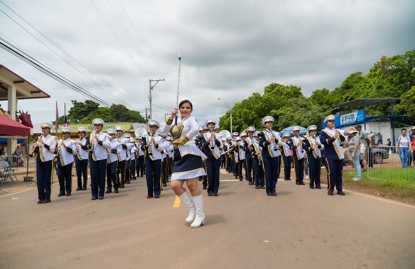 Las bandas estudiantes tienen varias secciones con despliegue musical, de técnicas, arte y cultura.