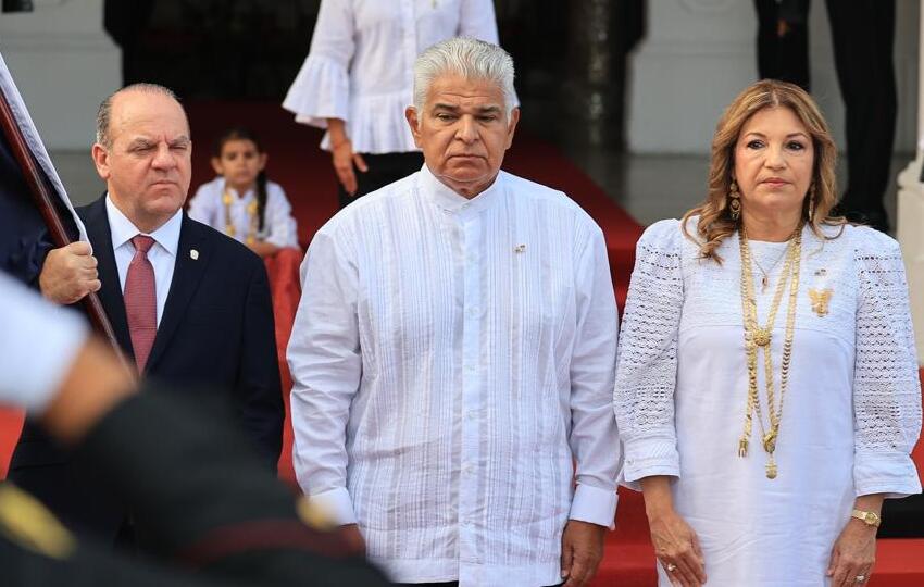 El mandatario durante los actos protocolares de este 4 de noviembre. 