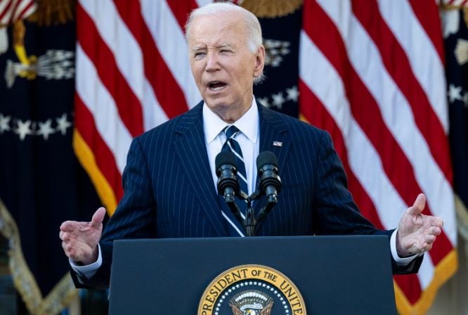 Joe Biden, presidente de la Estados Unidos. Foto: EFE