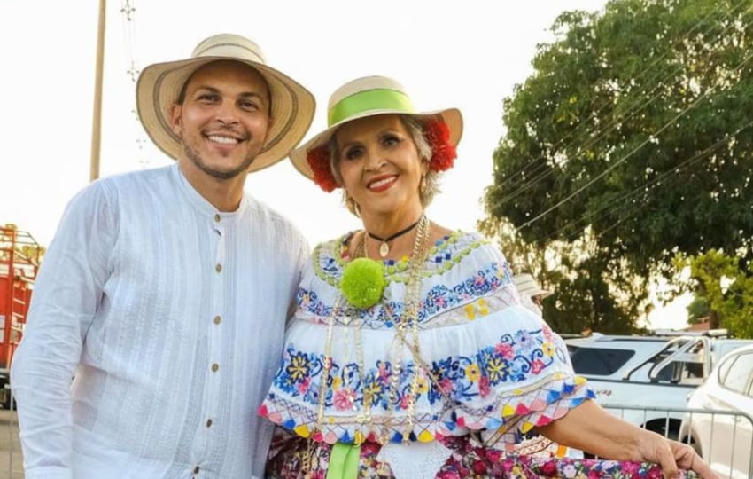 César Anel Rodríguez y Diamantina Herrera. Foto: Instagram