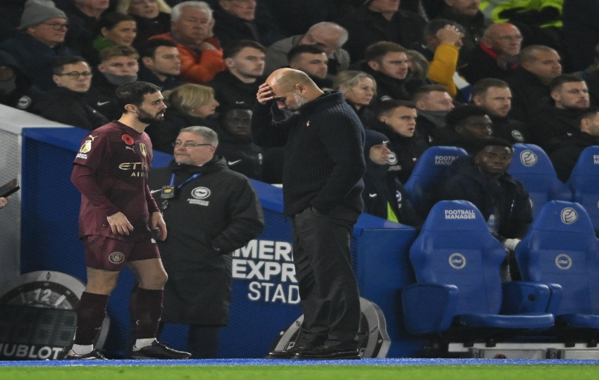 El entrenador del City Pep Guardiola. Foto: EFE