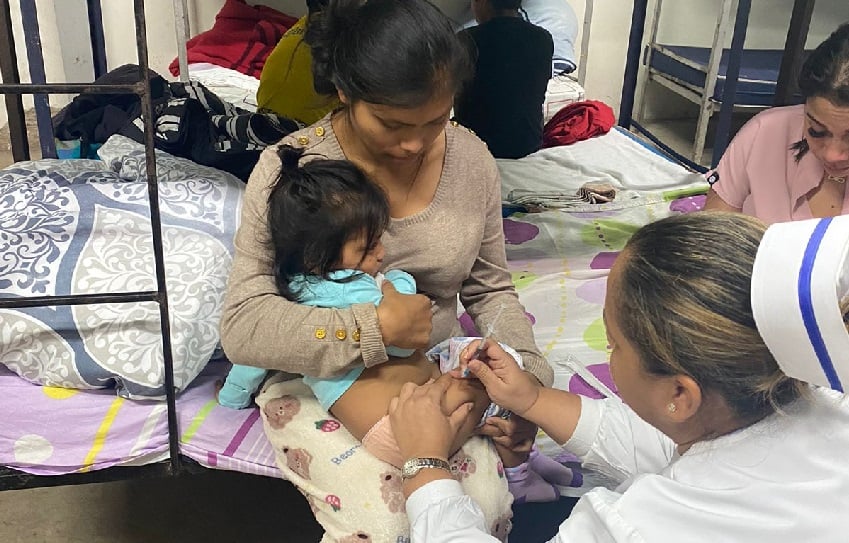 Se atienden a los infantes y además se han efectuado traslados a centros hospitalarios. Foto. Cortesía