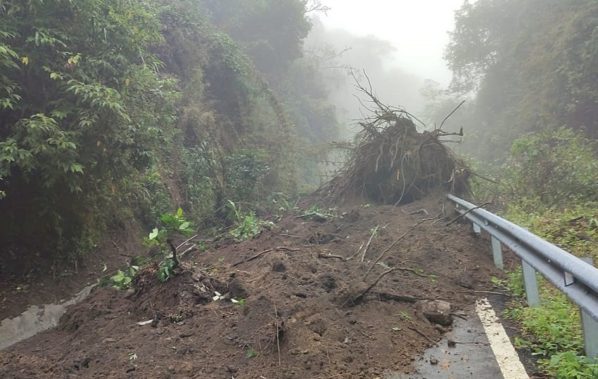 Las lluvias han ocasionado deslizamientos de tierra. Foto: Cortesía