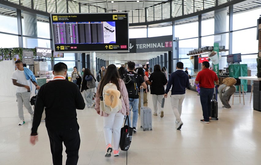 En octubre, la terminal aérea registró 1,623,123 pasajeros internacionales. Foto: Cortesía