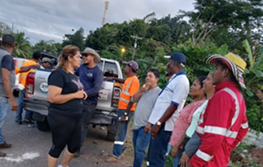 Los trabajos que se llevaron a cabo en los sitios afectados fueron supervisados por Marysin Cedeño, vicegobernadora de Colón y Prospero Brown, director regional del Idaan en la provincia de Colón. 