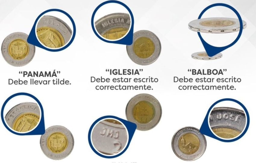 Instructivos para identificar las monedas genuinas. Foto: Cortesía